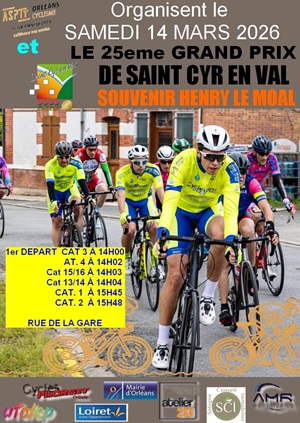 14/03/2026 – 25ème Grand Prix de SAINT CYR EN VAL